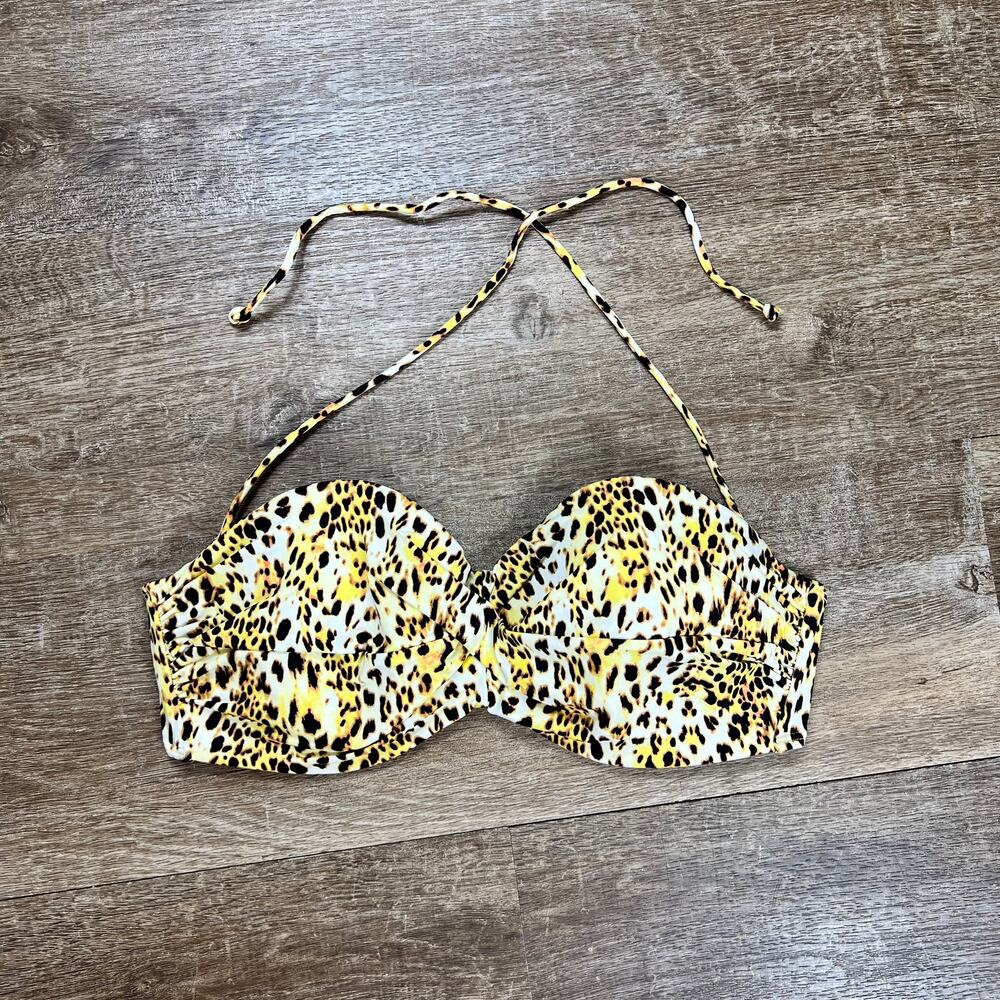 NWT Victorias Secret bandeau leopard print bikini top